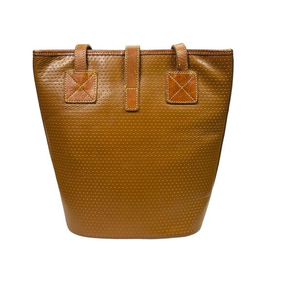 Vintage Dooney & Bourke Caramel Cabriolet Leather Bucket Bag - 10” x 7.5” x 5” - Picture 5 of 14